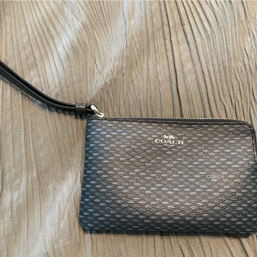 Blue Coach Wallet/Wristlet